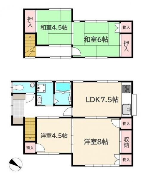 現在の間取りがこちら!もちろん変更も可能です♪