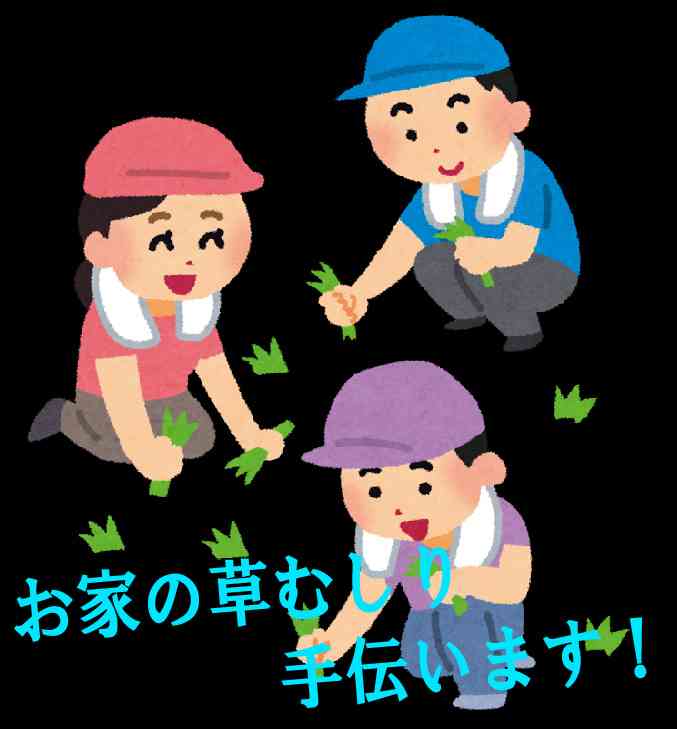 無料でお助け隊!!!~夏場の草むしり~ ※終了しました