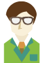眼鏡の男性